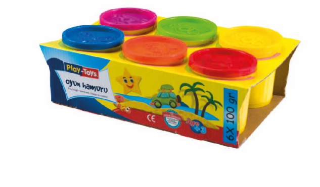Play Dough With 6 Pieces