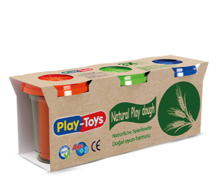  Natural 3x100 gr <br> Oyun Hamuru