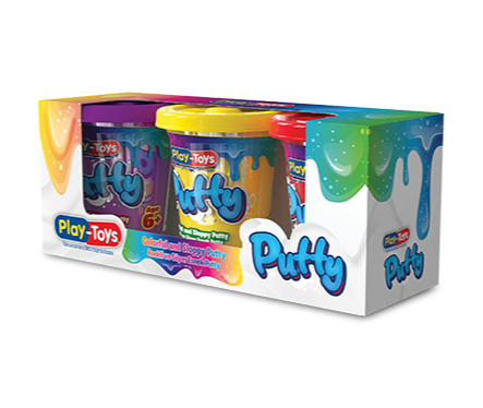 Süper Esnek Putty <br>125gr x 3 Renk